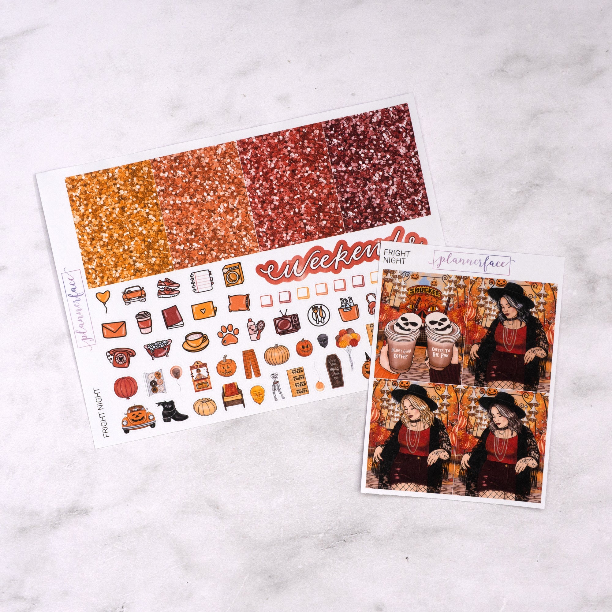 Fright Night Mini Weekly Sticker Kit