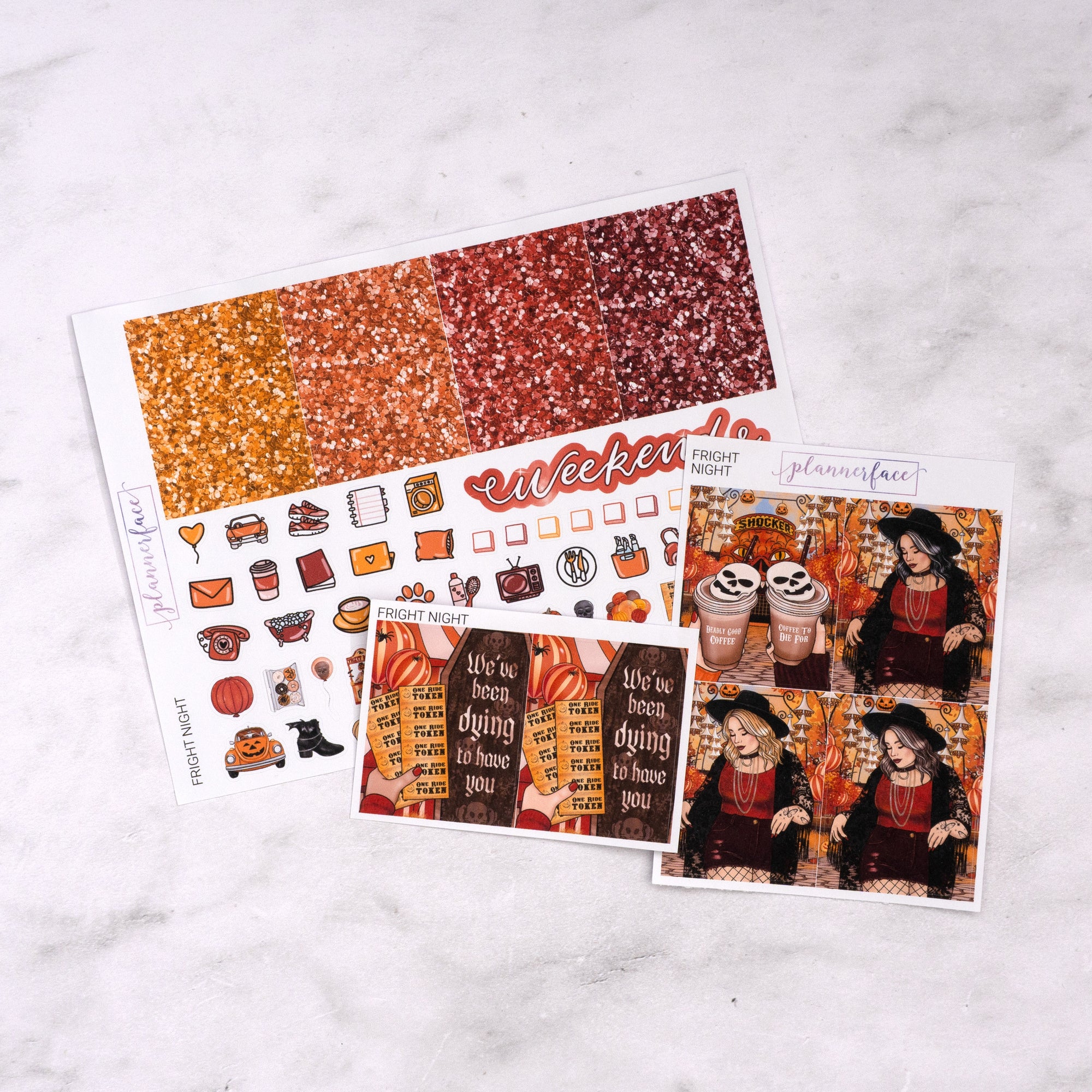 Fright Night Weekly Sticker Kit