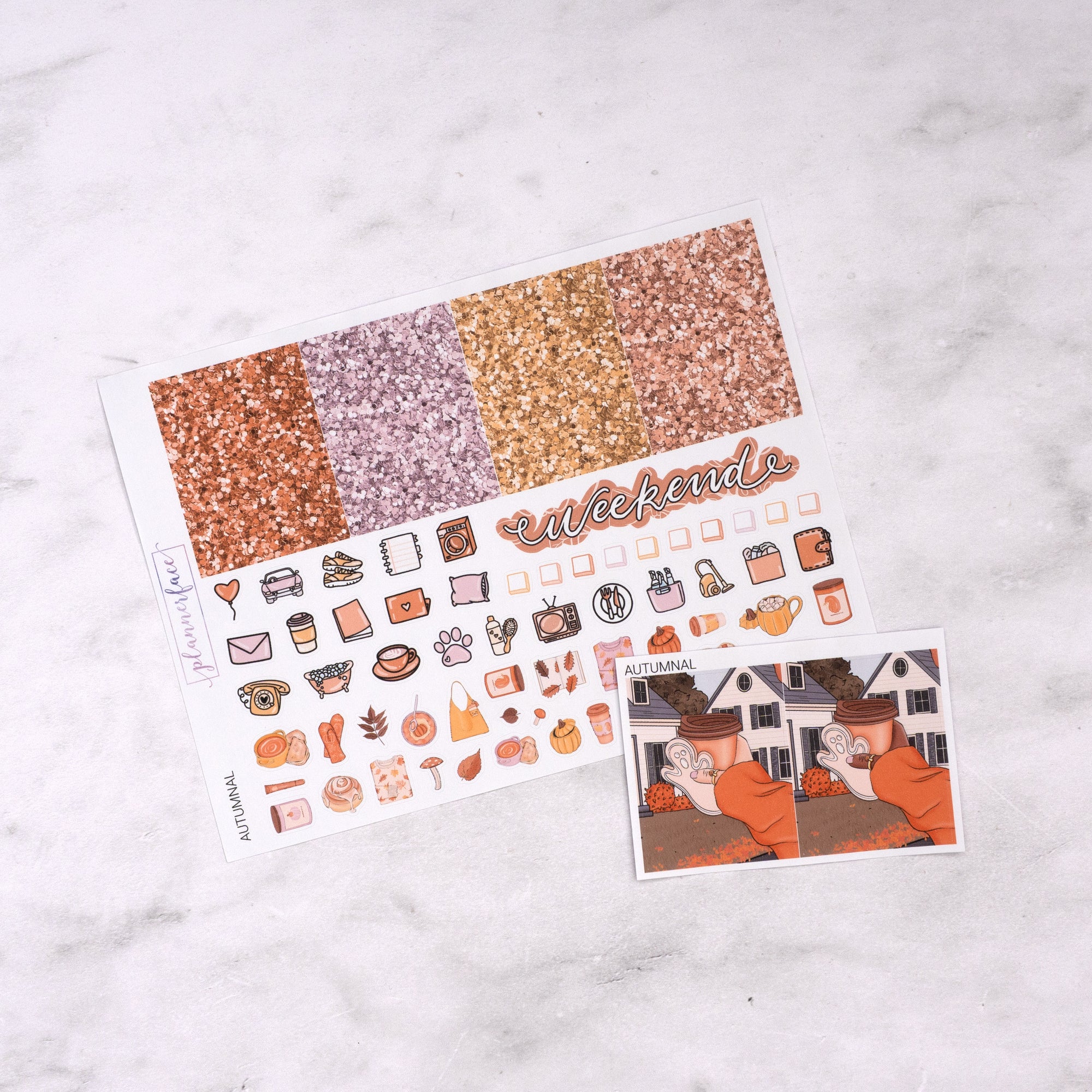 Autumnal Weekly Sticker Kit