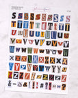 Ransom Note V2 Alphabet Letter Journalling Stickers (3 Sheets)