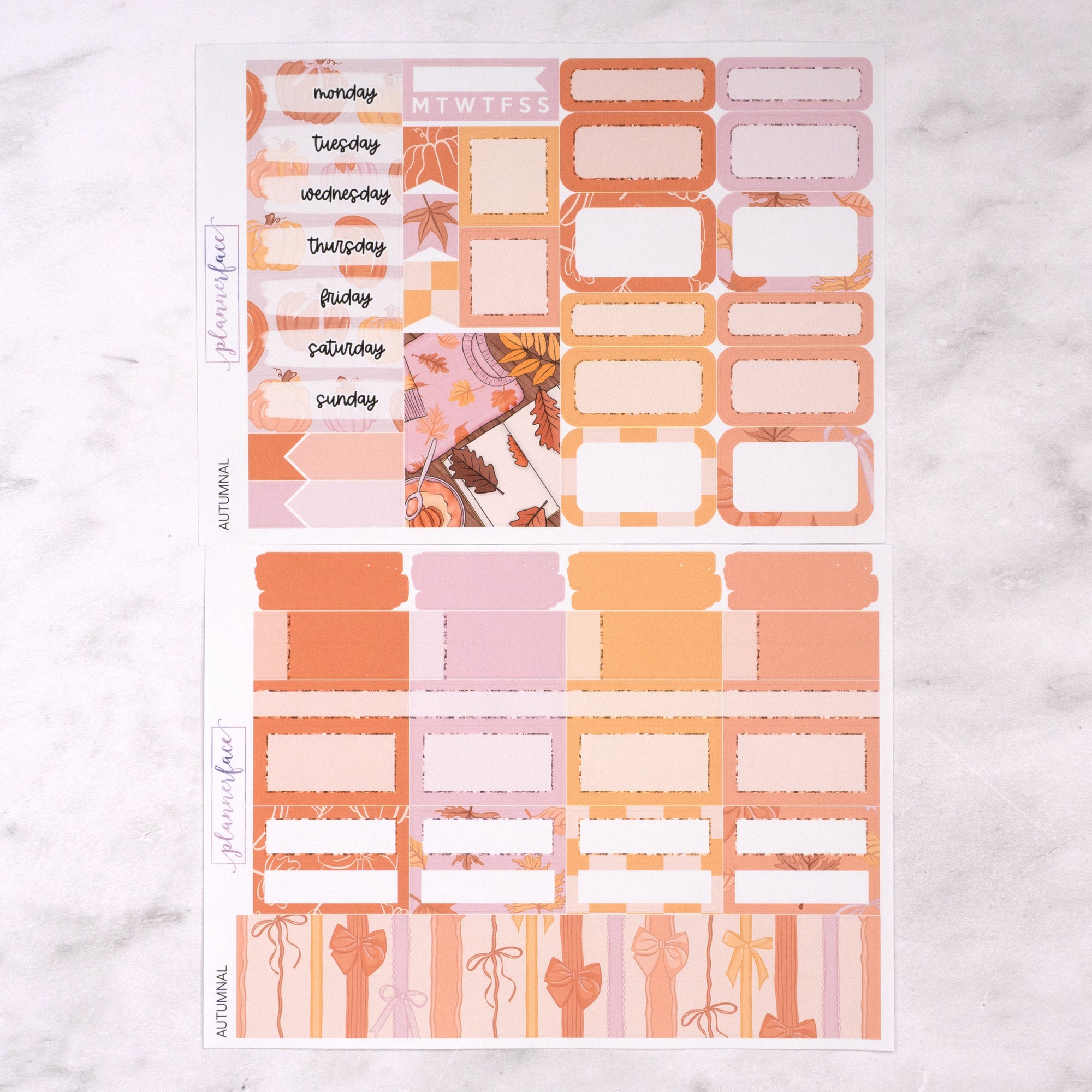 Autumnal Mini Weekly Sticker Kit