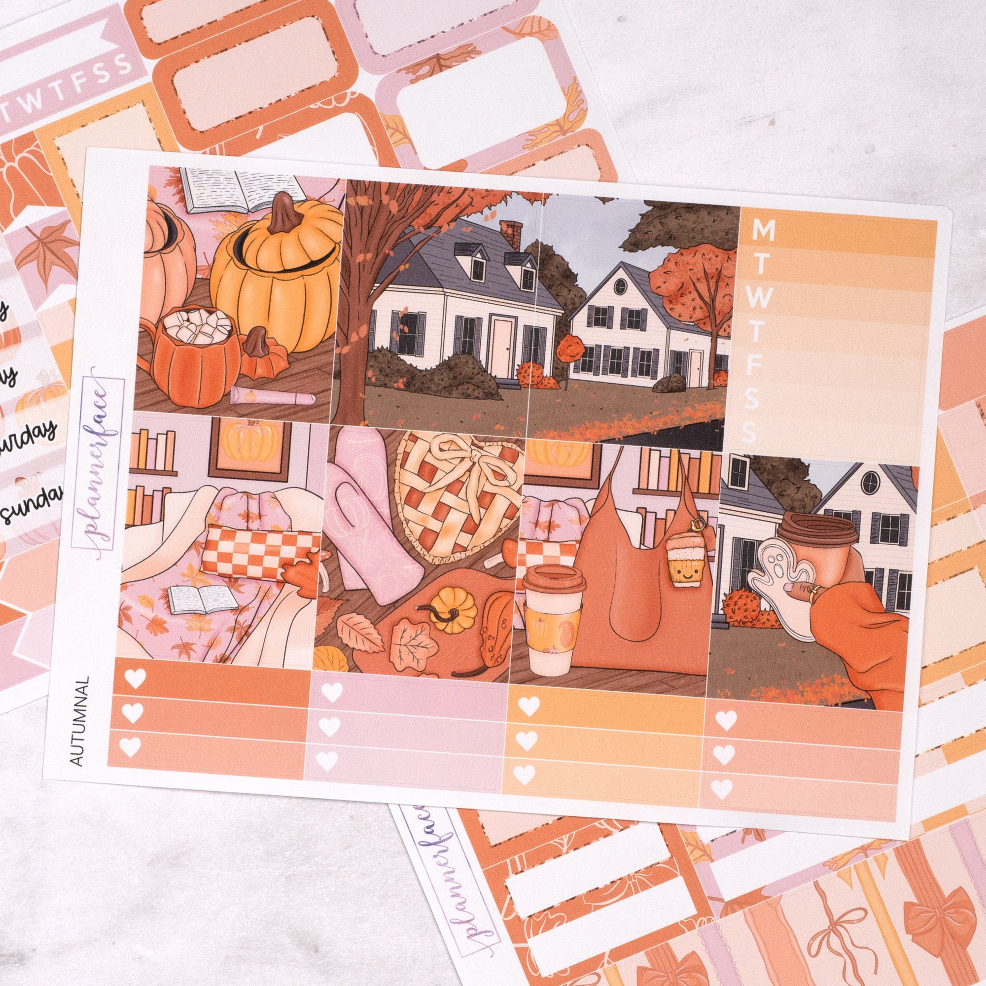 Autumnal Mini Weekly Sticker Kit