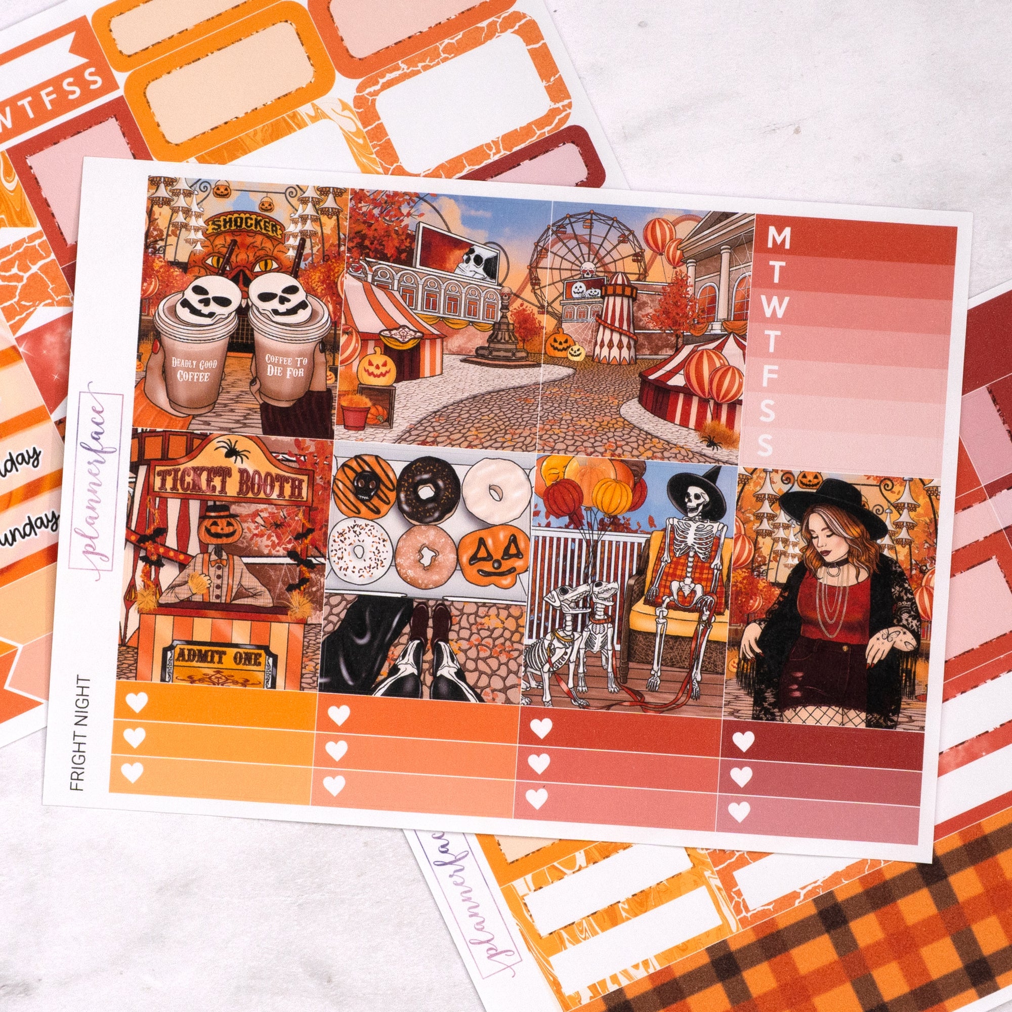 Fright Night Mini Weekly Sticker Kit