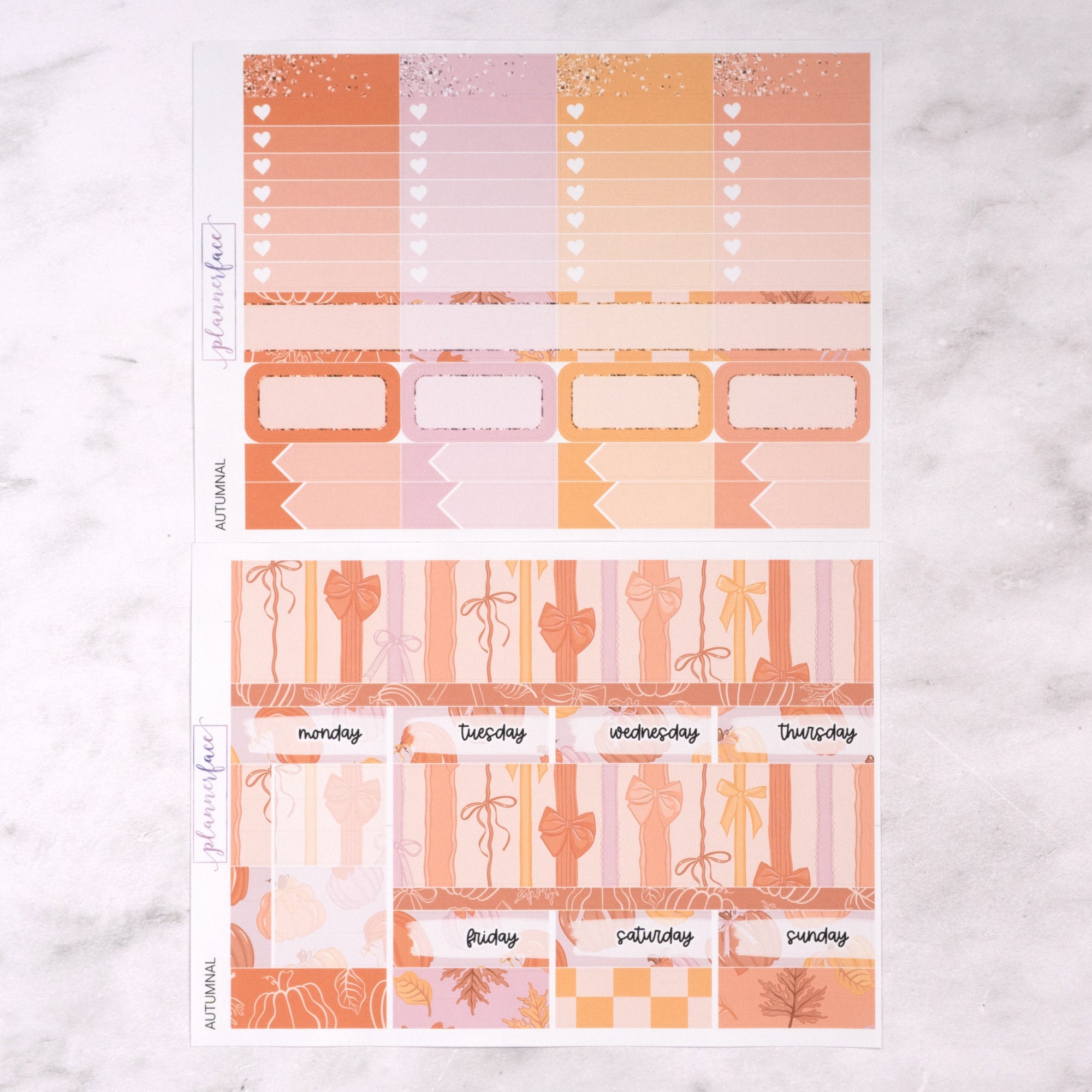 Autumnal Weekly Sticker Kit