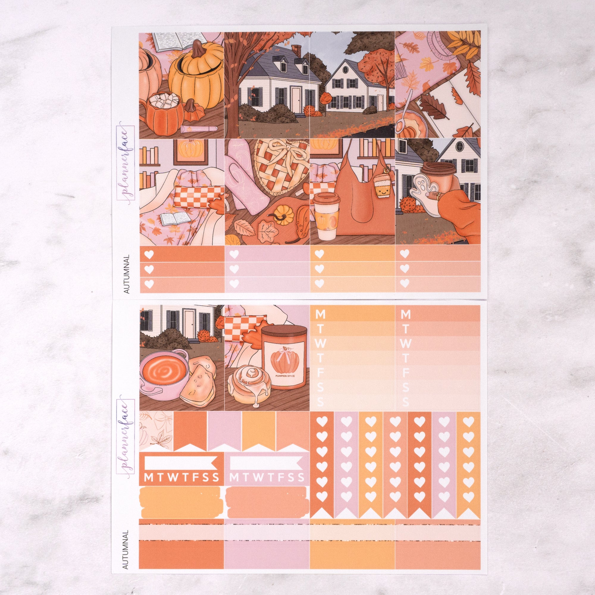 Autumnal Weekly Sticker Kit