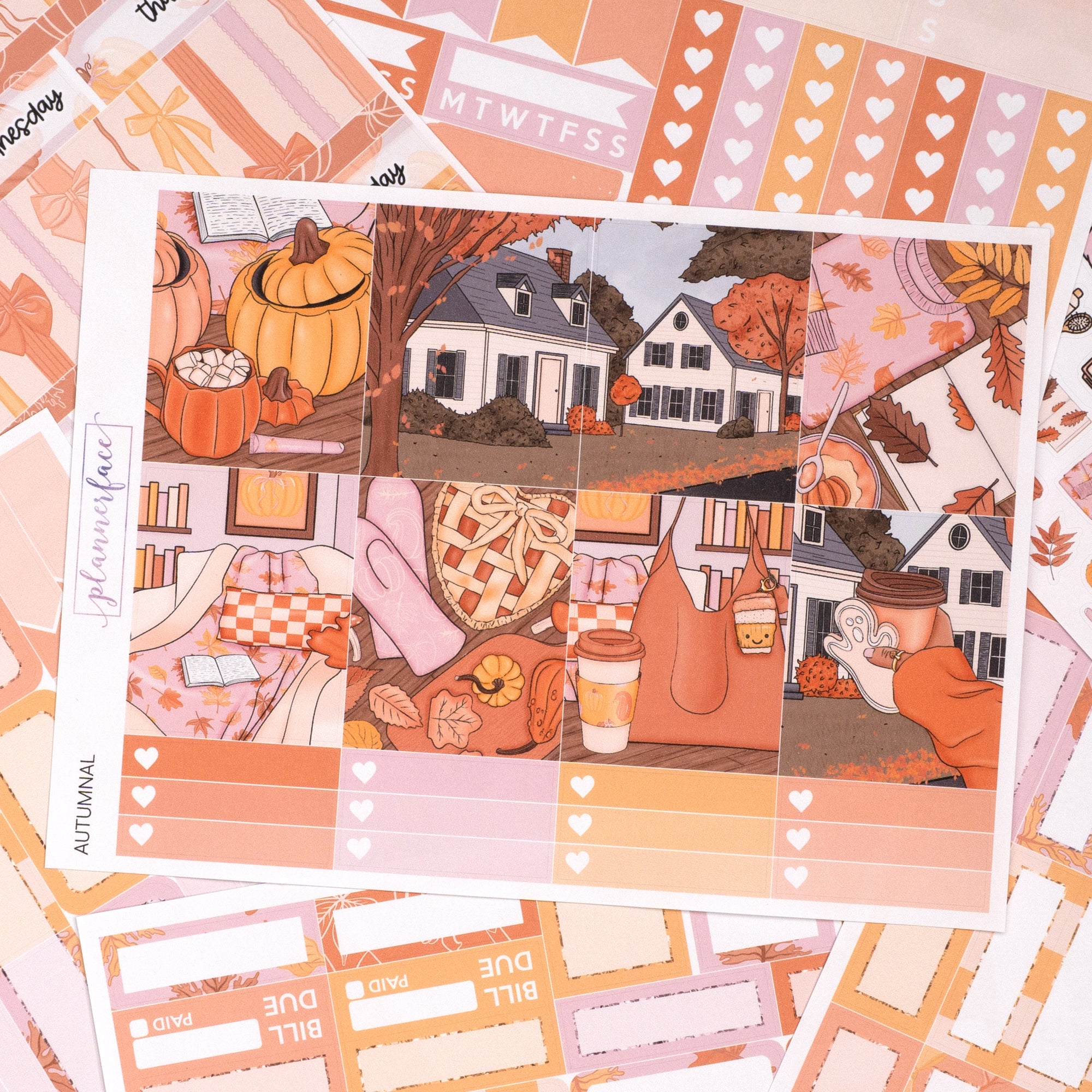 Autumnal Weekly Sticker Kit