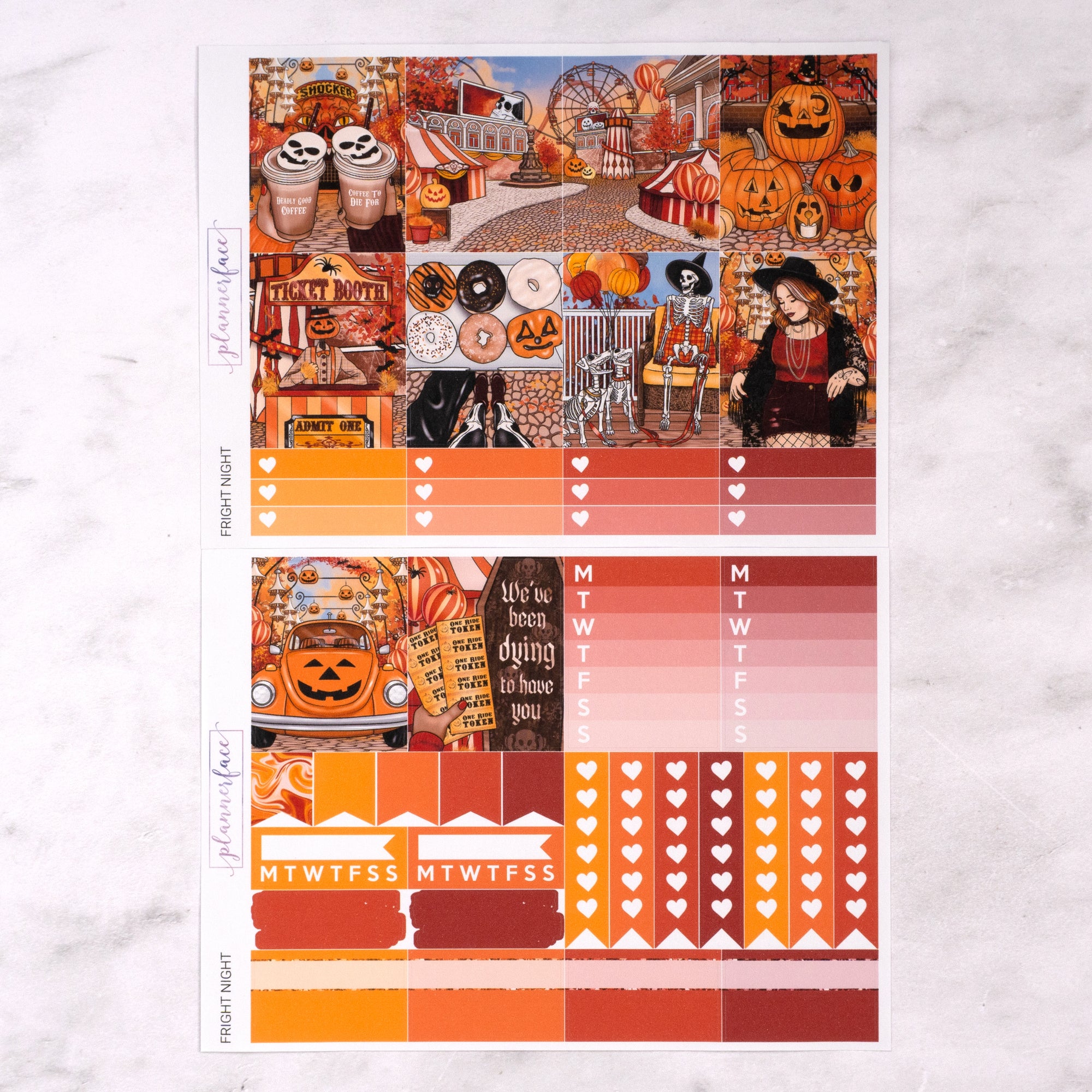 Fright Night Weekly Sticker Kit