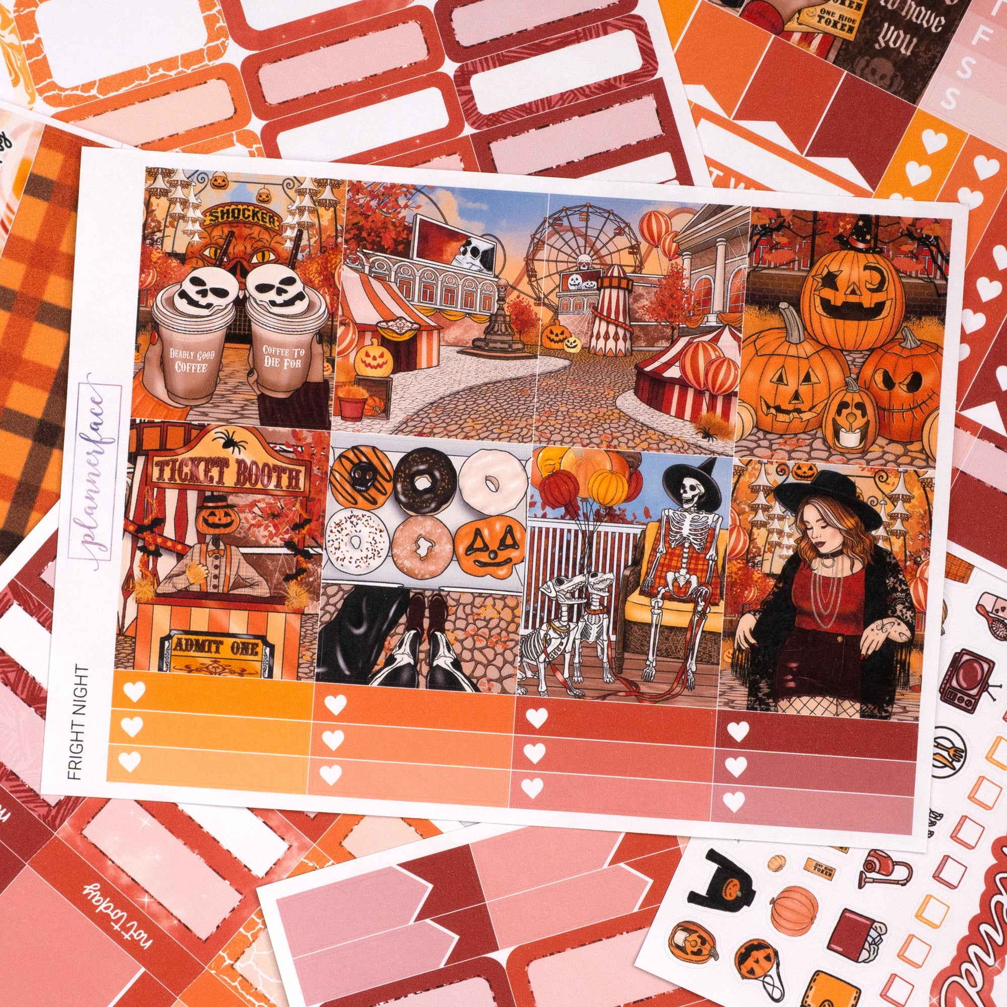 Fright Night Weekly Sticker Kit