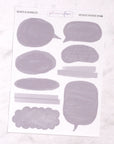 Boxes & Bubbles Journalling Stickers