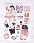 Black Cat Cafe Creative Journal Sticker Set