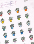 Plant Multicolour Doodle Stickers