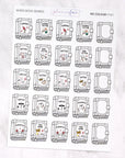 Book Reading Genre Journalling Stickers
