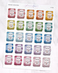 Book Reading Genre Journalling Stickers