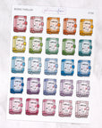 Book Reading Genre Journalling Stickers