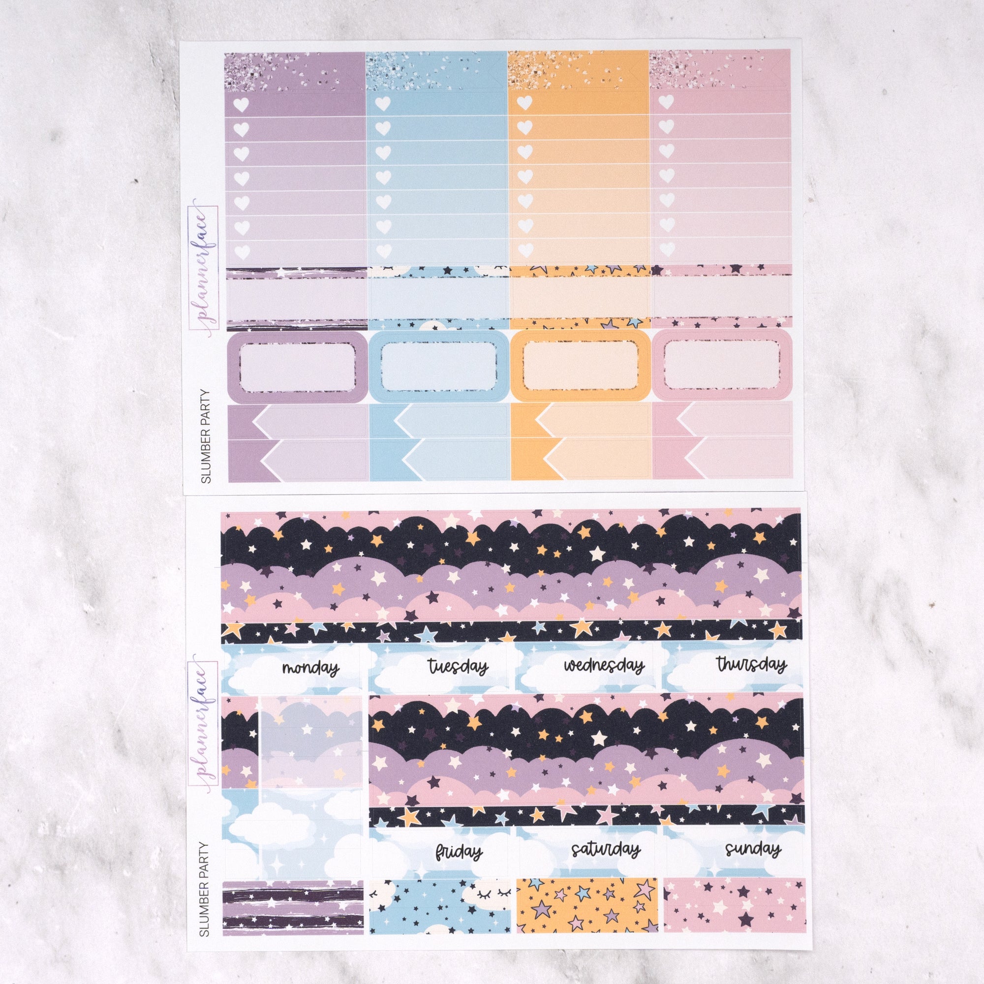 Slumber Party Weekly Sticker Kit