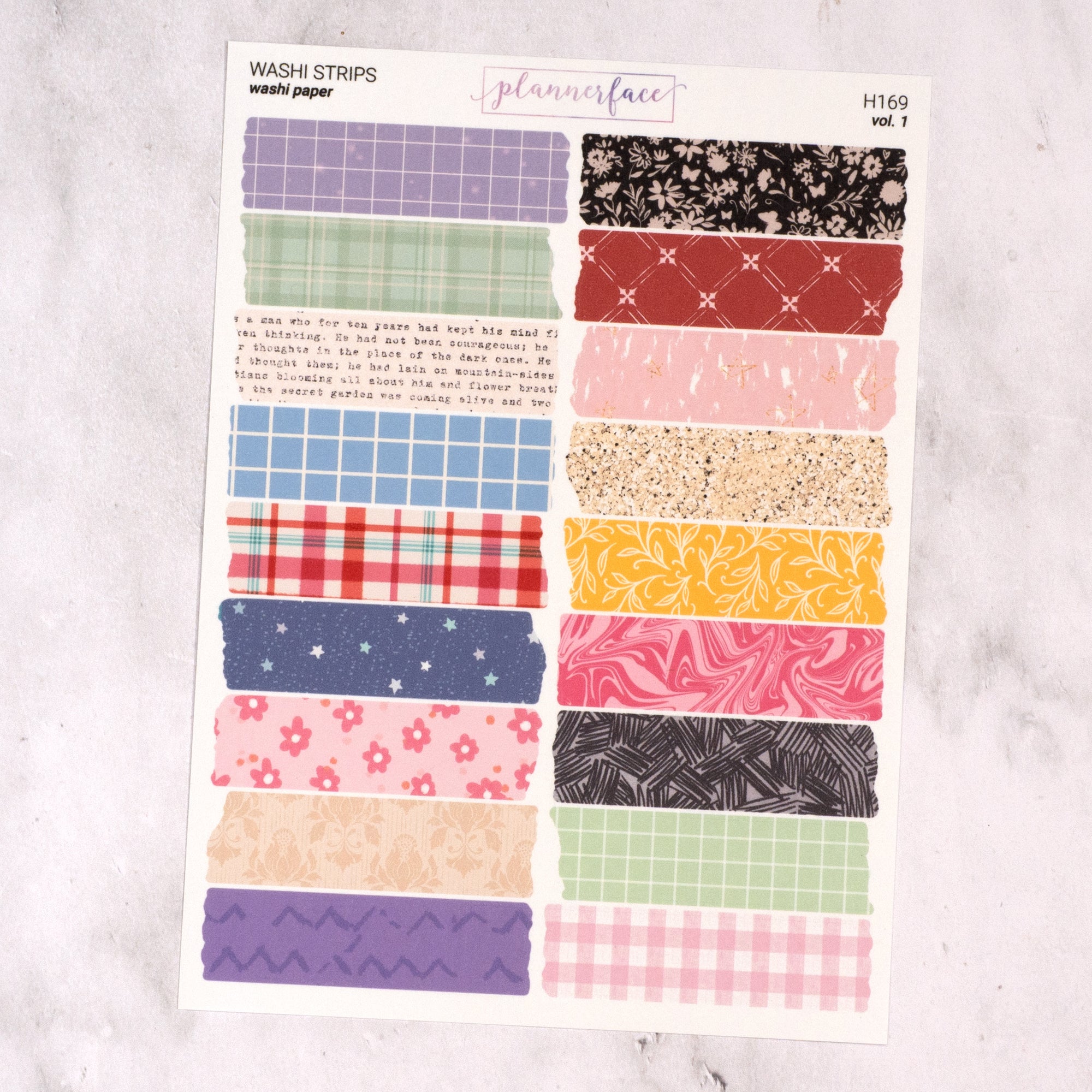 Washi Tape Torn Strips Journalling Stickers