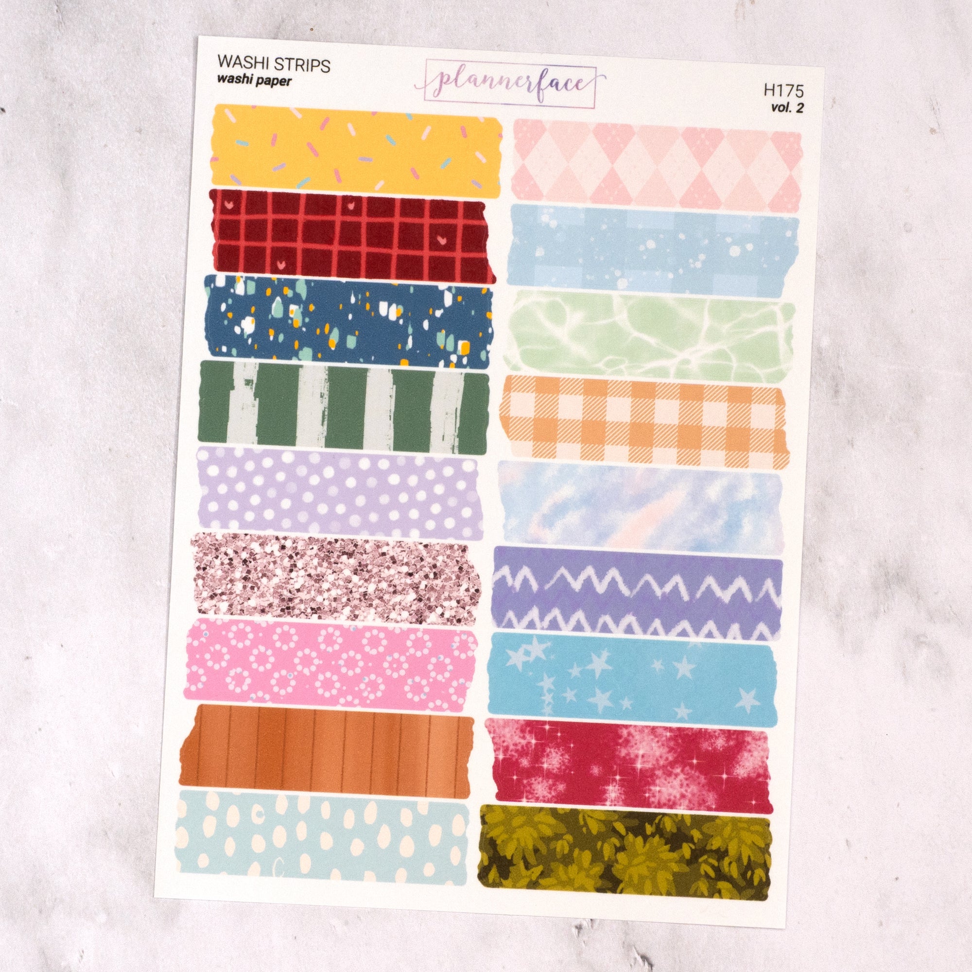 Washi Tape Torn Strips Journalling Stickers