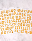 Foil Balloon Letter Alphabet Journalling Stickers (2 Sheets)