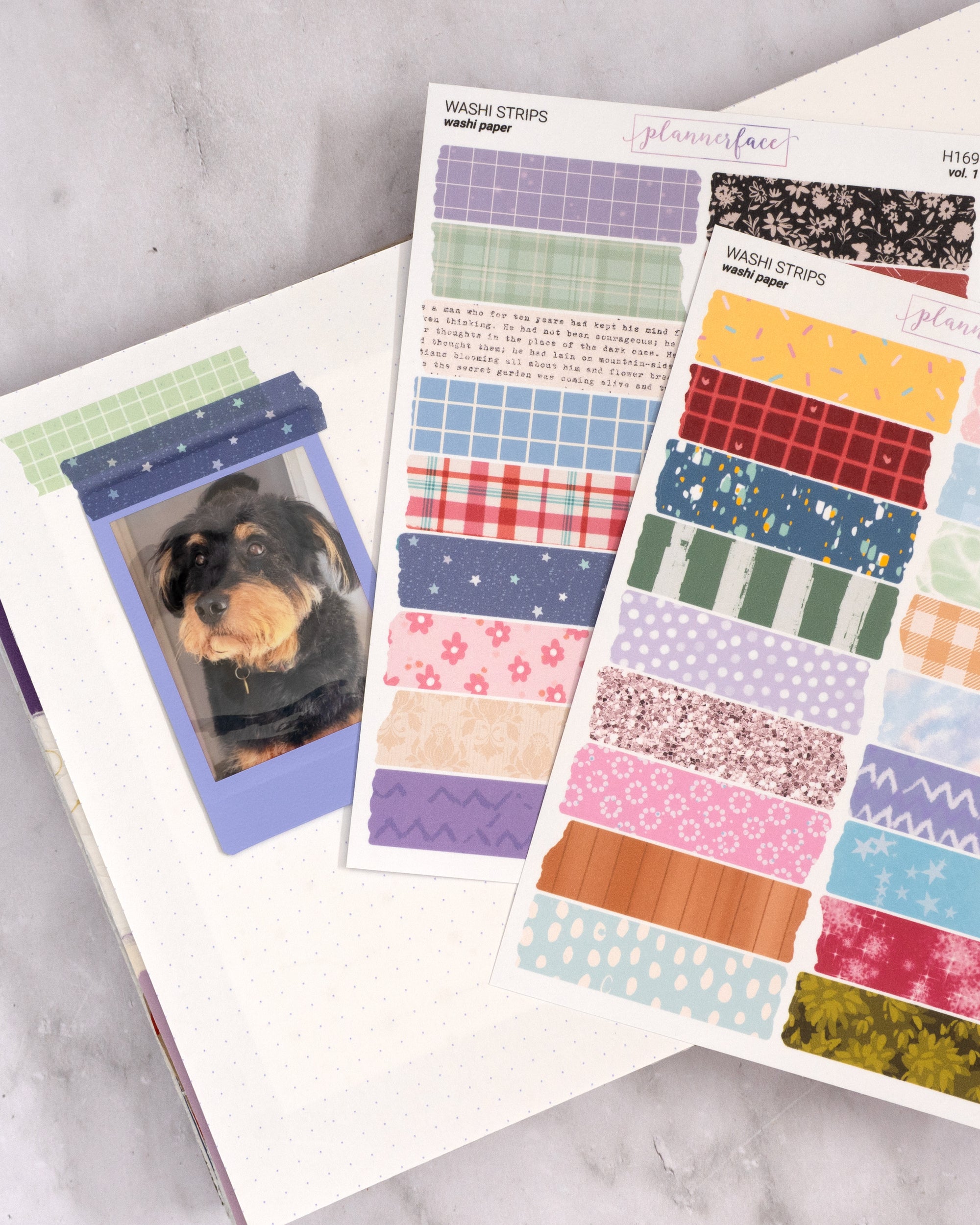 Washi Tape Torn Strips Journalling Stickers