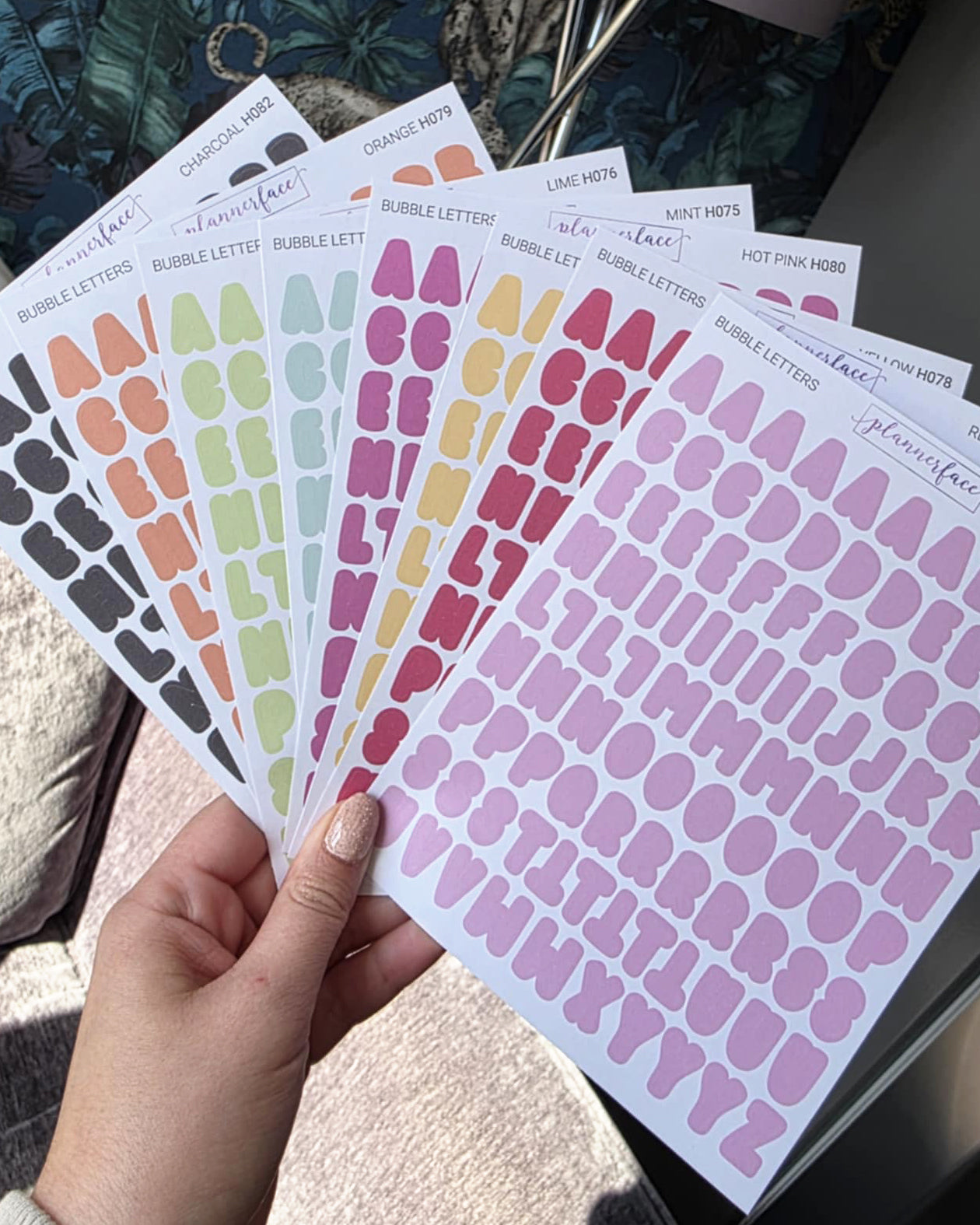 Bubble Letter Alphabet Journalling Stickers