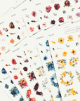 12 Sheet Floral Deco Bundle | Multicolour by Plannerface