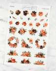 12 Sheet Floral Deco Bundle | Multicolour by Plannerface