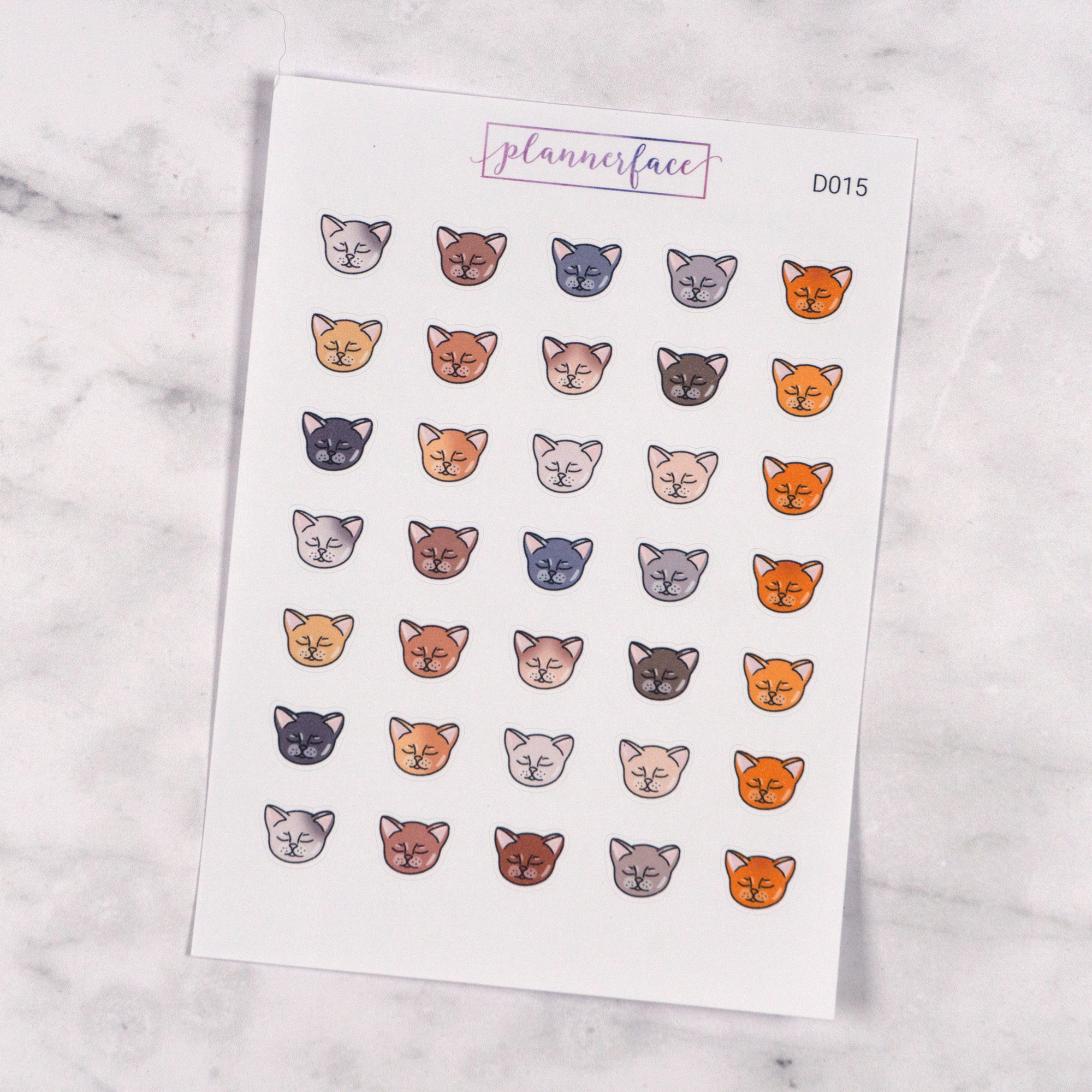 Cat Multicolour Doodles by Plannerface