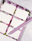 A5 Floral Weekly Notepad by Plannerface