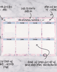 A5 Planning Notes Weekly Notepad by Plannerface