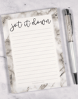 A6 Marble Notepad - Jot It Down by Plannerface