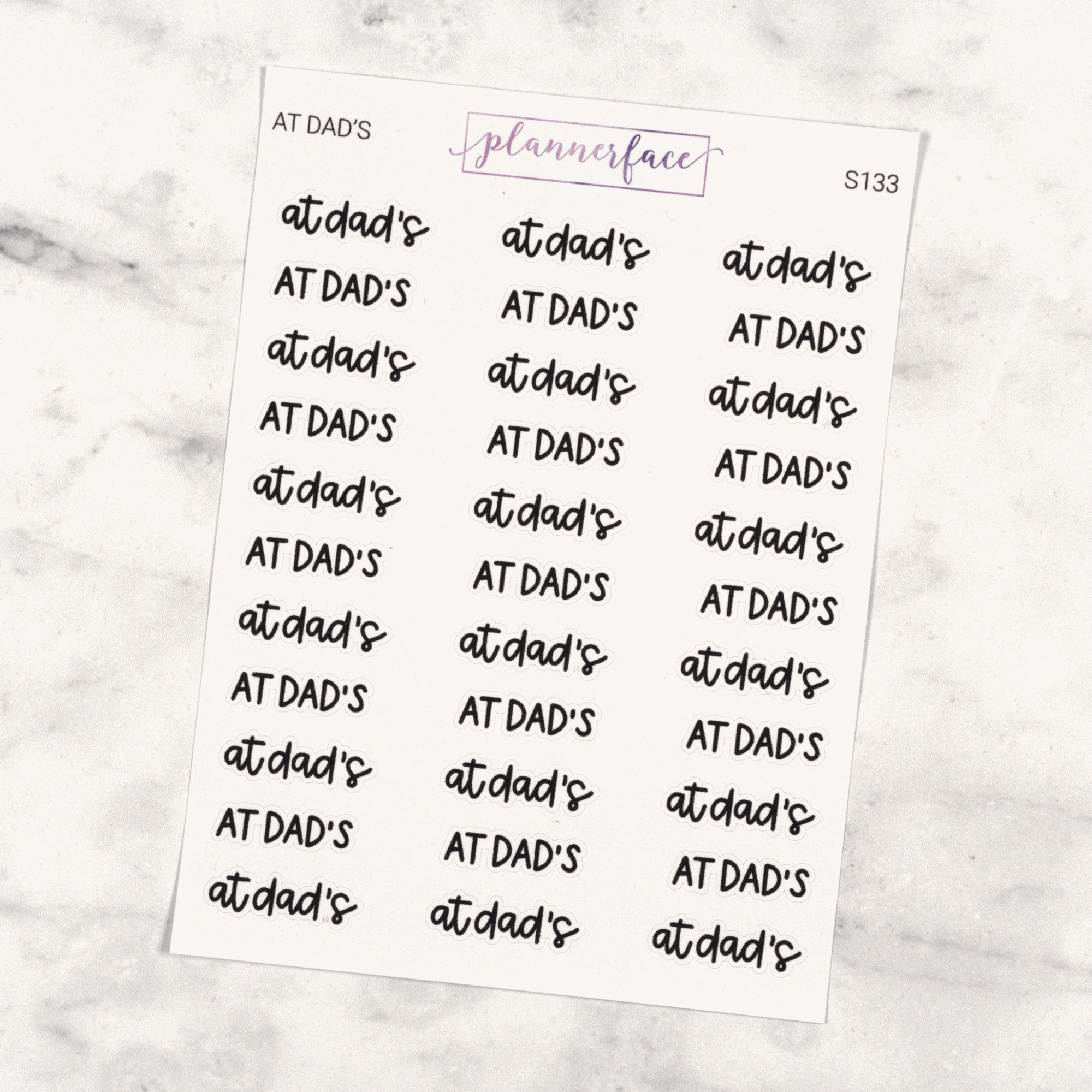 At Dad's | Scripts by Plannerface