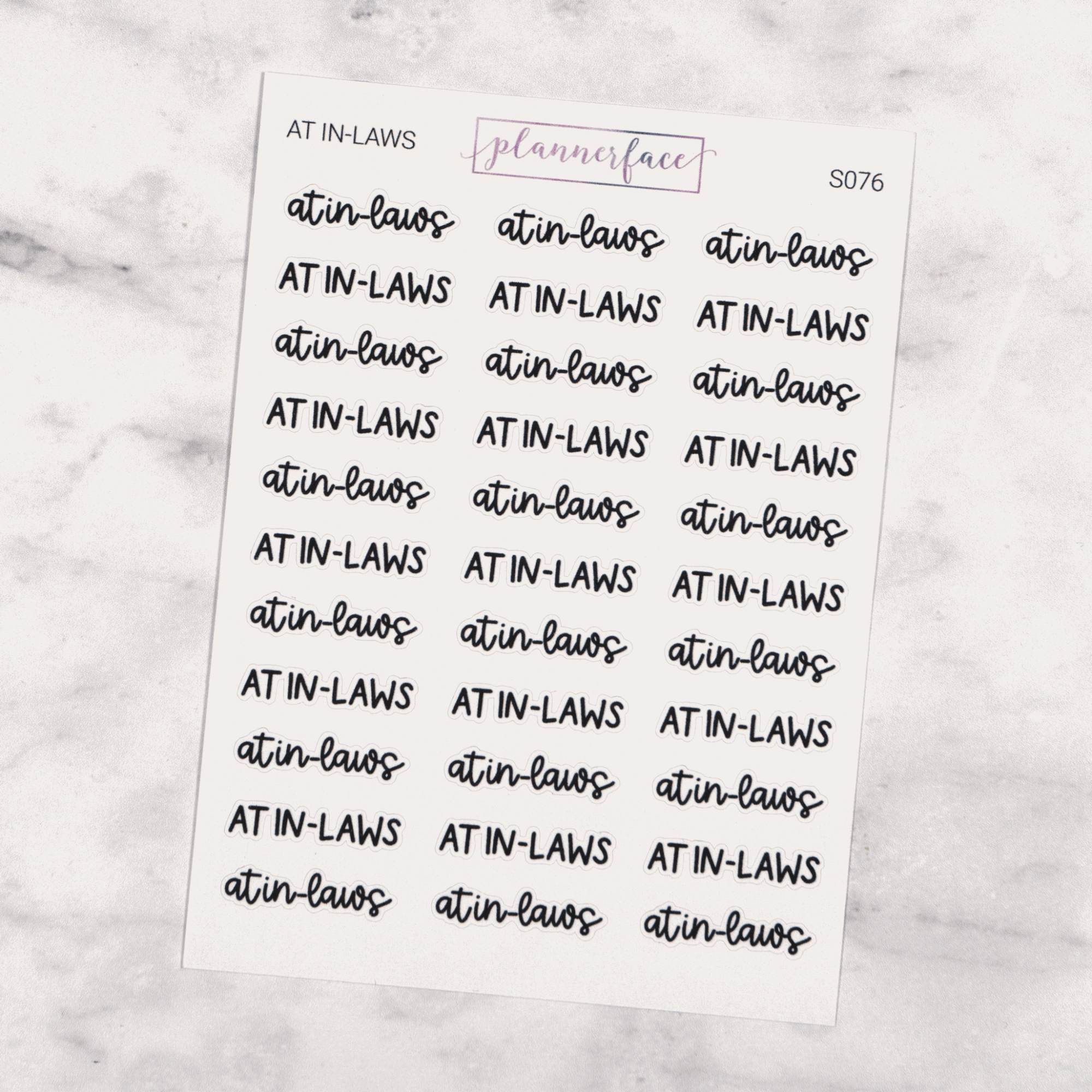 At In-laws | Scripts by Plannerface