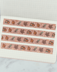 Autumn | Rose Gold Foiled Doodle Washi Tape by Plannerface
