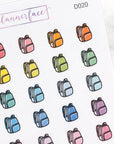 Backpack Multicolour Doodles by Plannerface