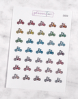 Bicycle Multicolour Doodles by Plannerface