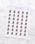 Birthday Cake Slice Doodle Stickers