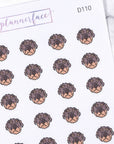 Black & Tan Dog Multicolour Doodles by Plannerface