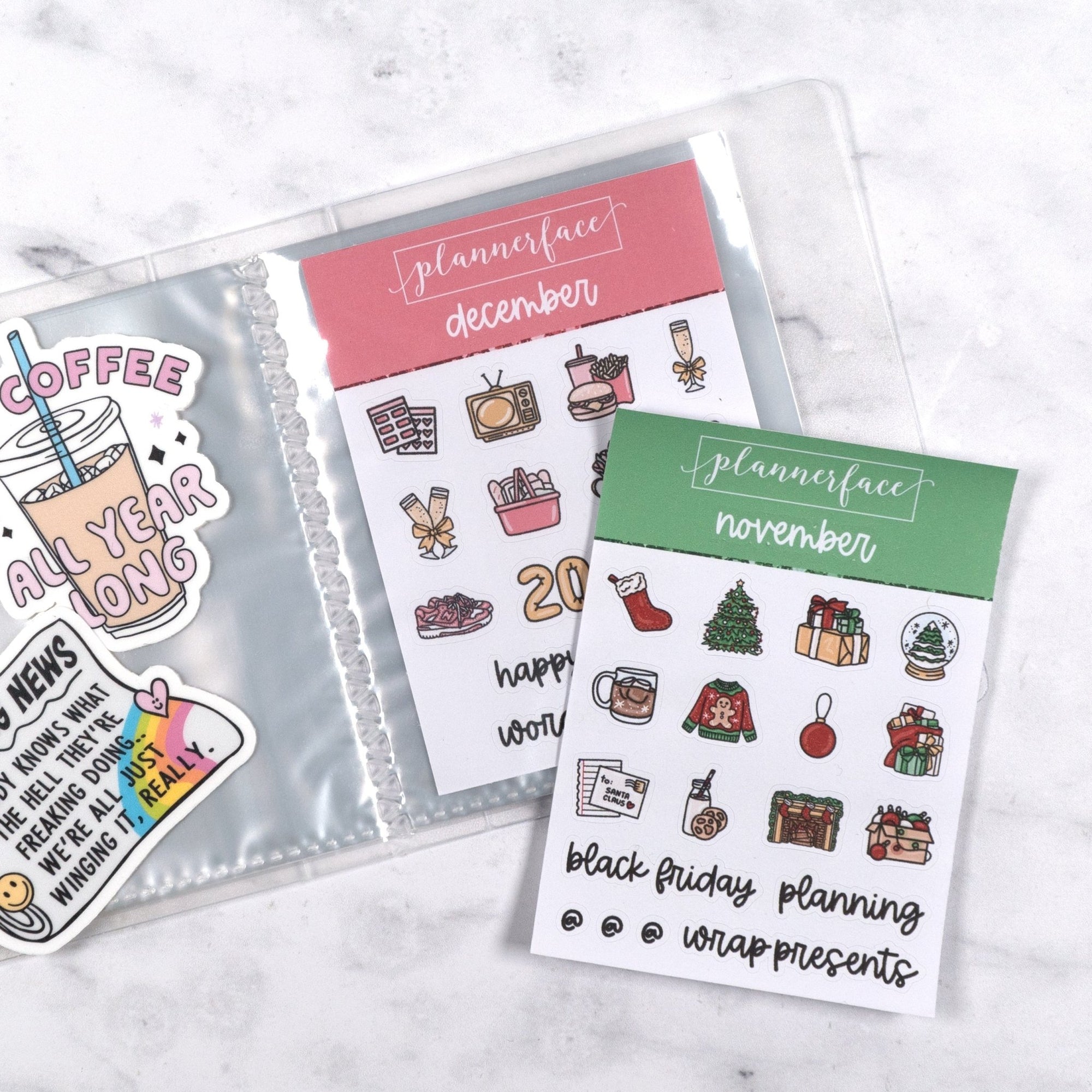 Blank Pocket Sticker Album (Mini) by Plannerface