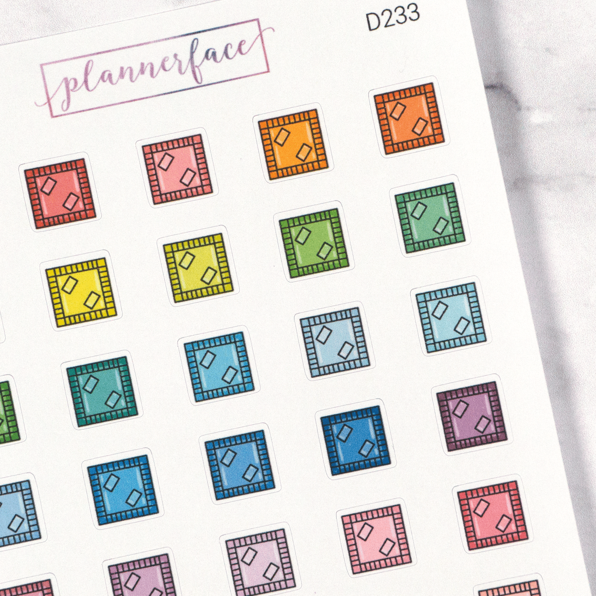 Board Games Multicolour Doodles by Plannerface