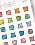 Board Games Multicolour Doodles by Plannerface