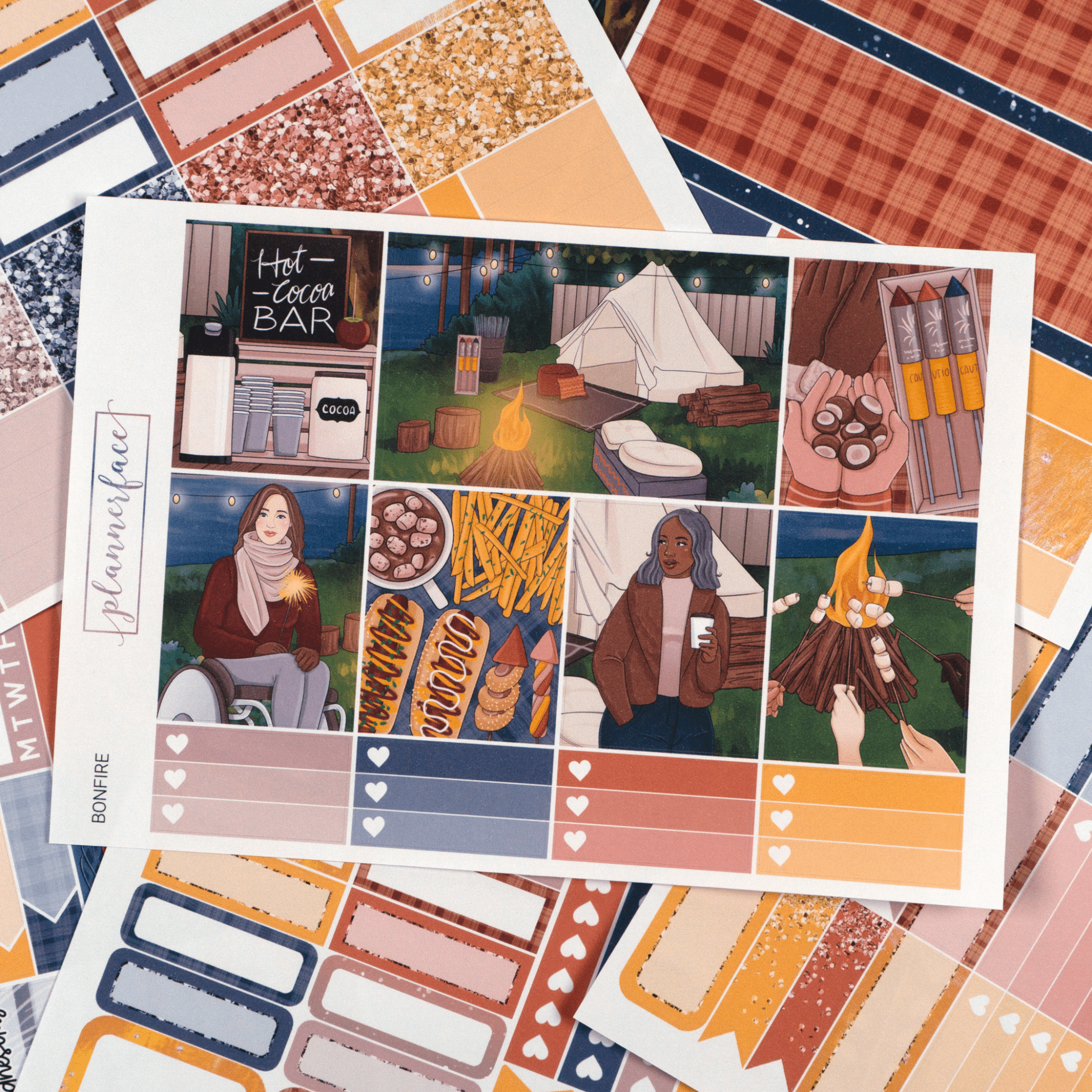 Bonfire Weekly Kit by Plannerface