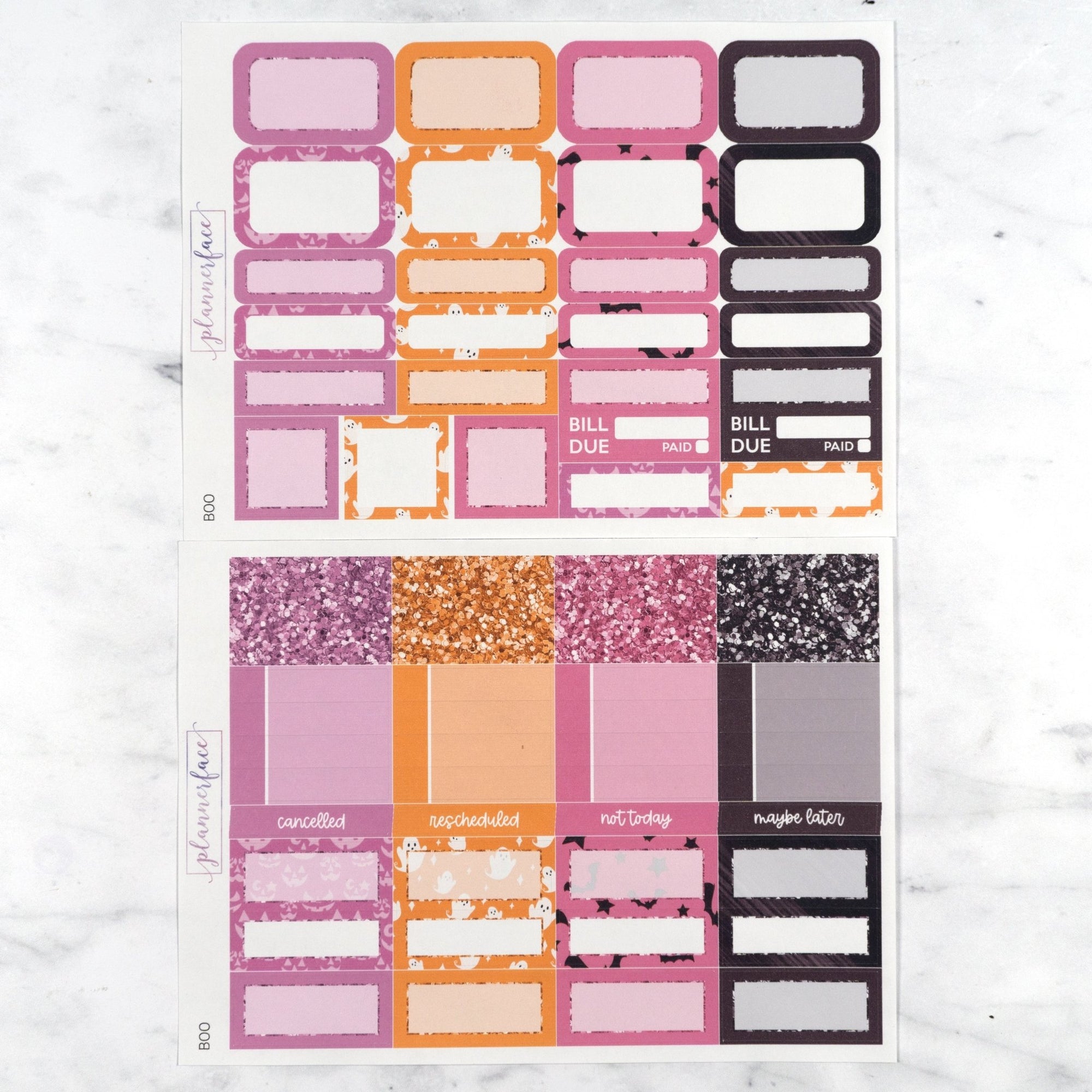 Boo Weekly Kit by Plannerface