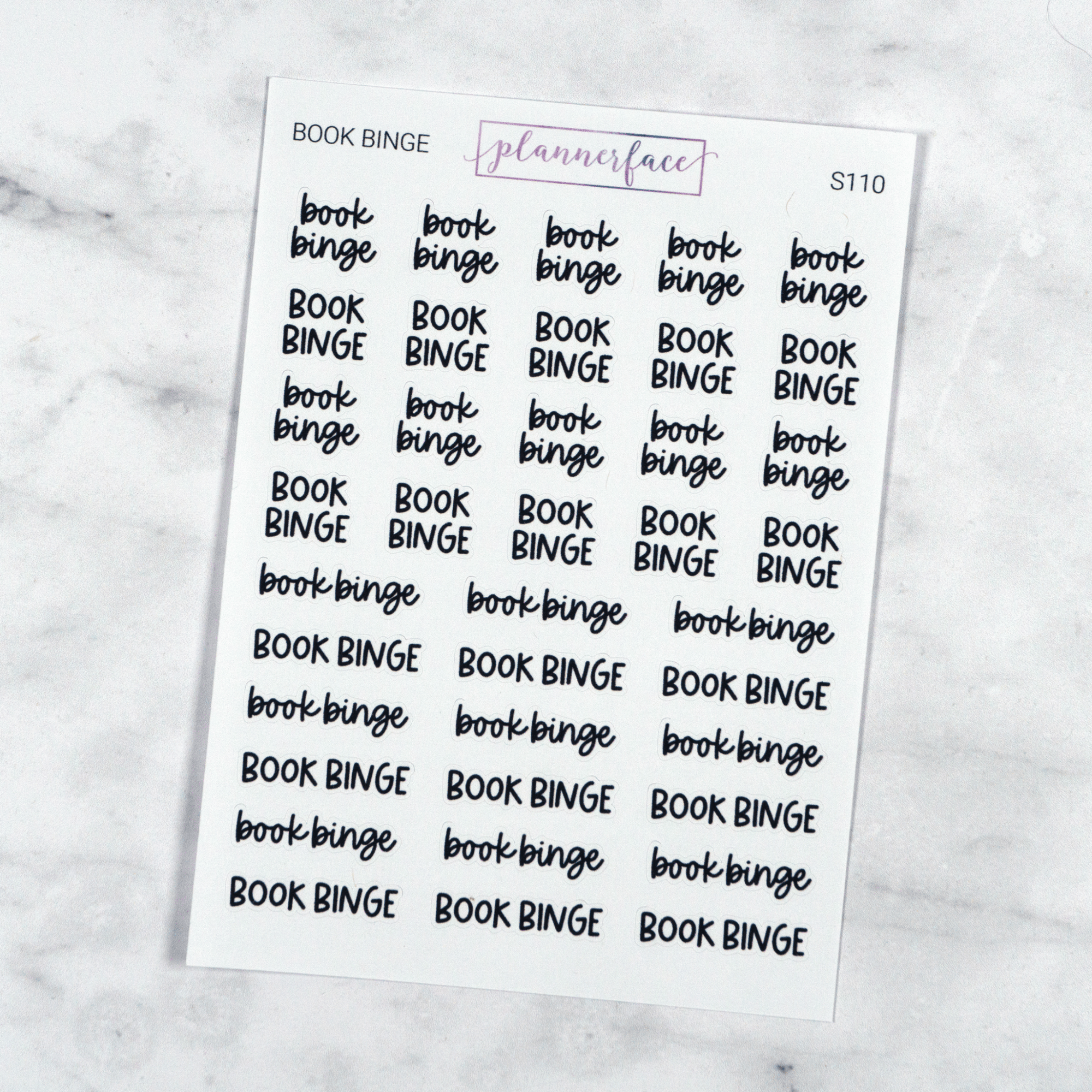 Book Binge | Scripts by Plannerface