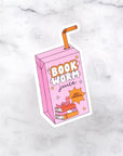 Book Worm Juice Die Cut Vinyl Sticker