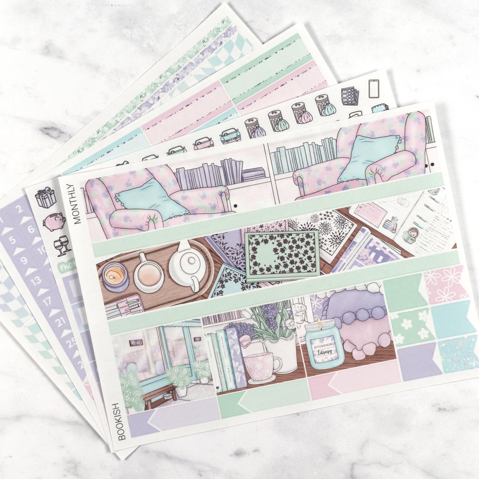 Bookish Monthly Kit by Plannerface