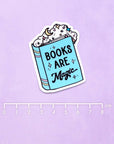 Books Are Magic Die Cut Vinyl Sticker