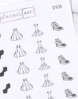 Bride & Groom Multicolour Doodles by Plannerface