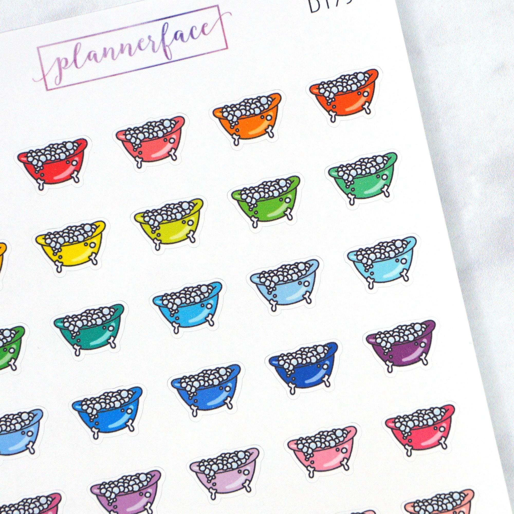 Bubble Bath Multicolour Doodles by Plannerface