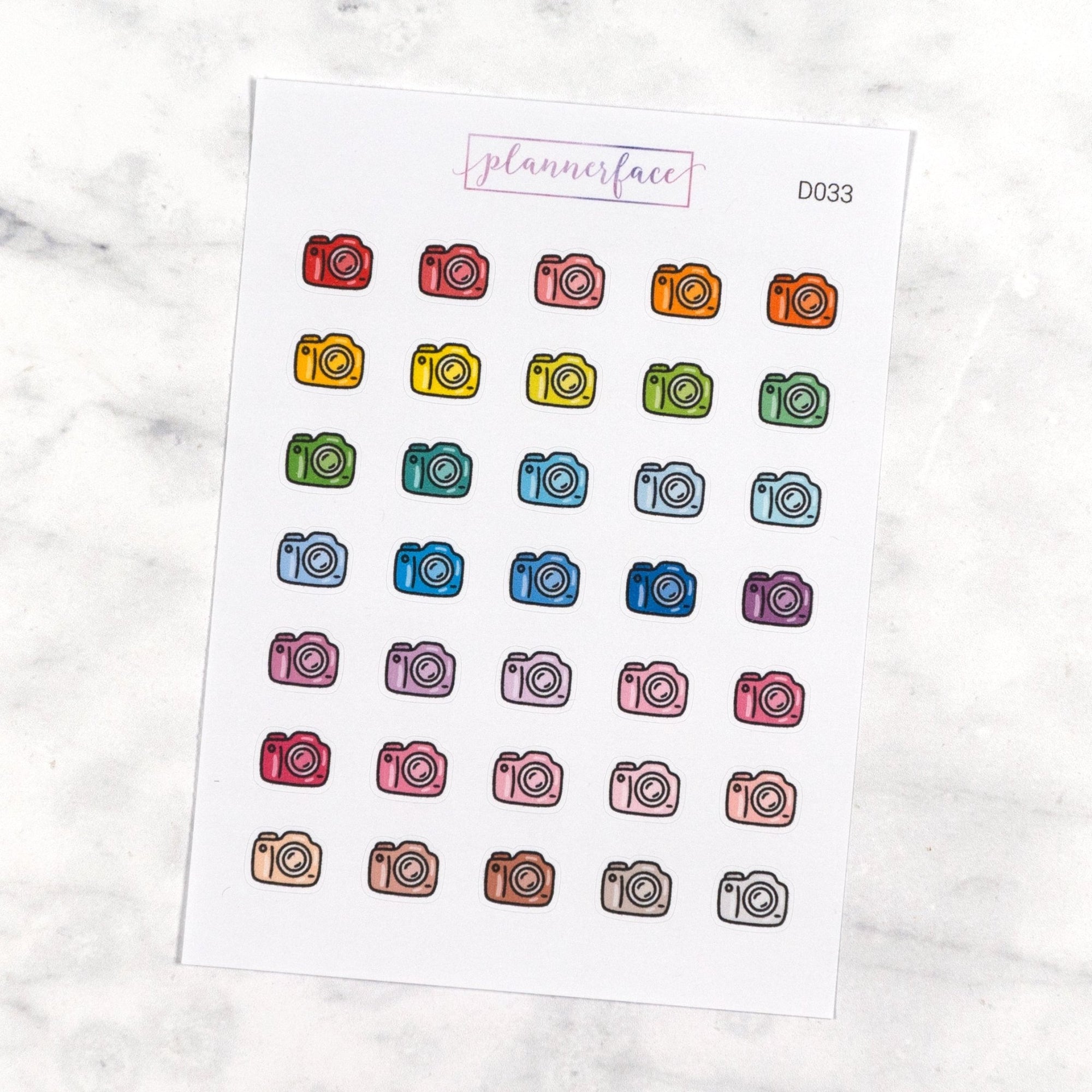 Camera Multicolour Doodles by Plannerface