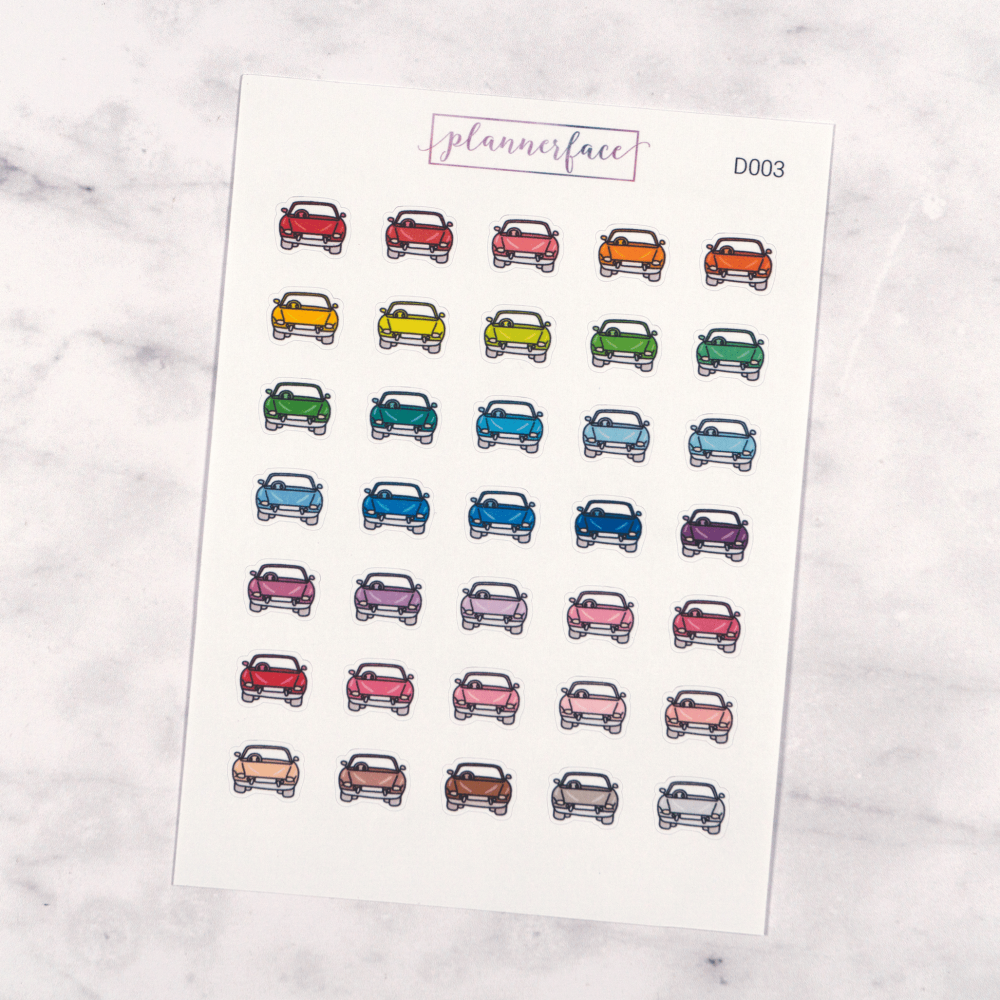 Car Multicolour Doodles by Plannerface